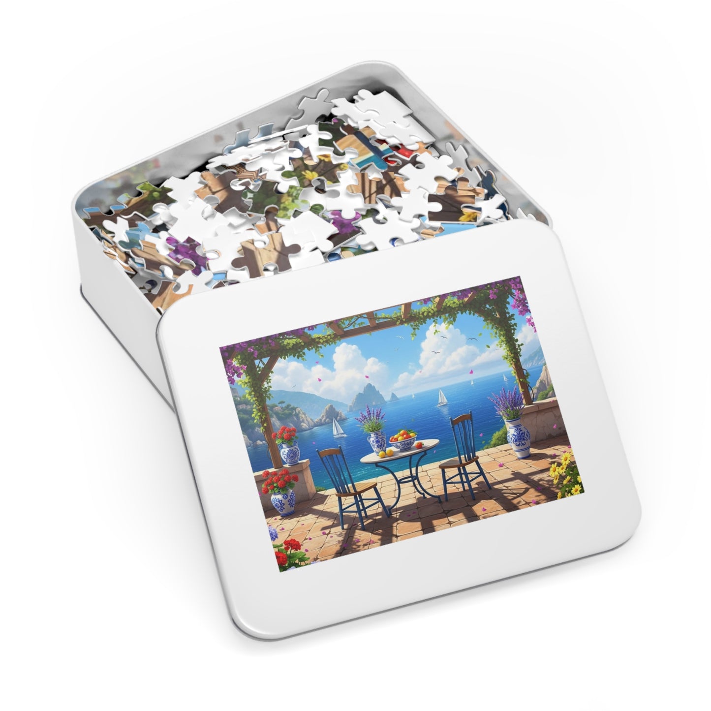 Mediterranean Balcony View Jigsaw Puzzle