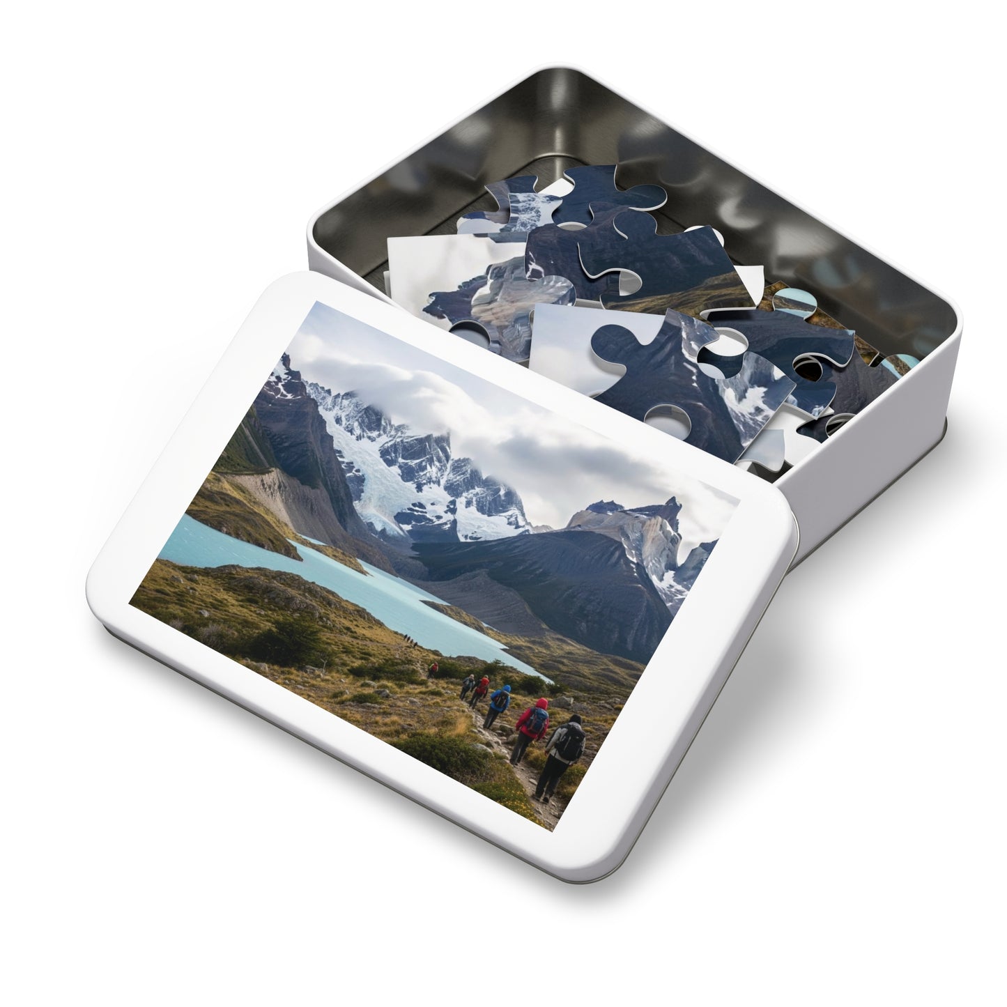 Patagonia Jigsaw Puzzle 🏔️ Turquoise Glacial Lake, Cuernos Peaks & Epic Hiking Landscape